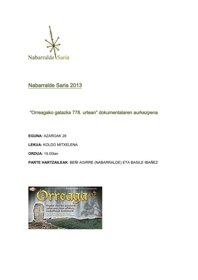 ORREAGA-AGENDA