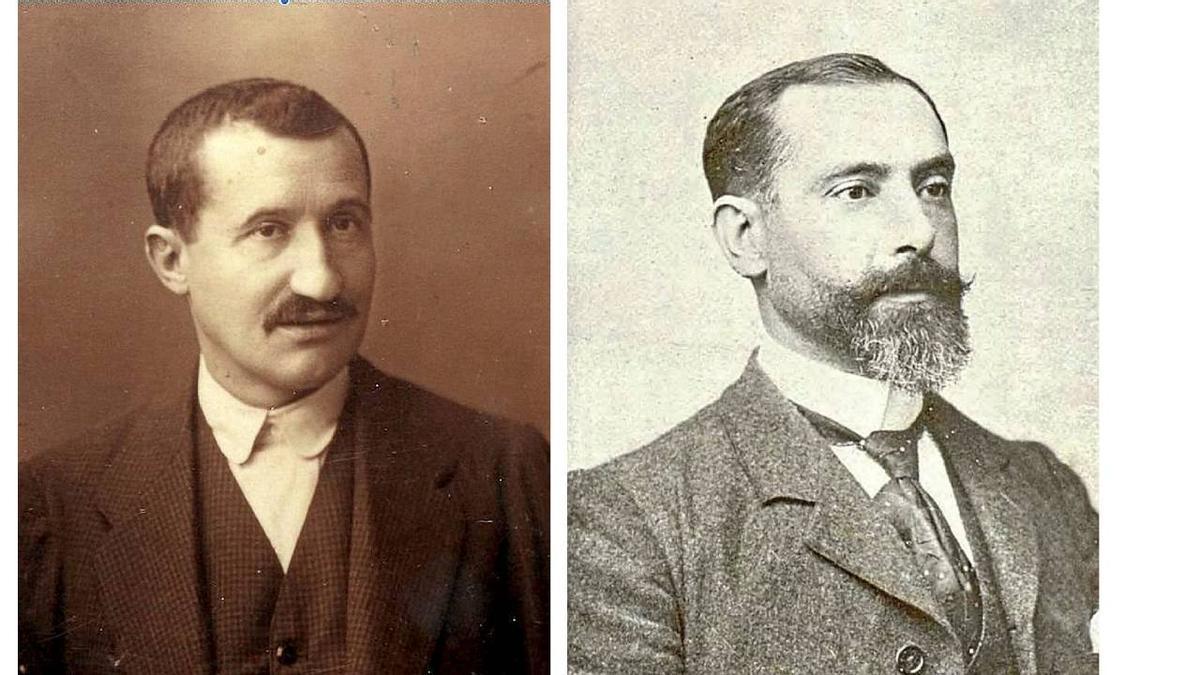 Teodoro Galarza (izda) y Sabino Arana (dcha): dos hombres solos.