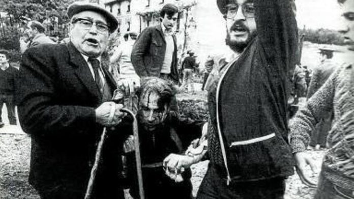 uno-de-los-heridos-en-montejurra-en-1976 Uno de los heridos en Montejurra en 1976
