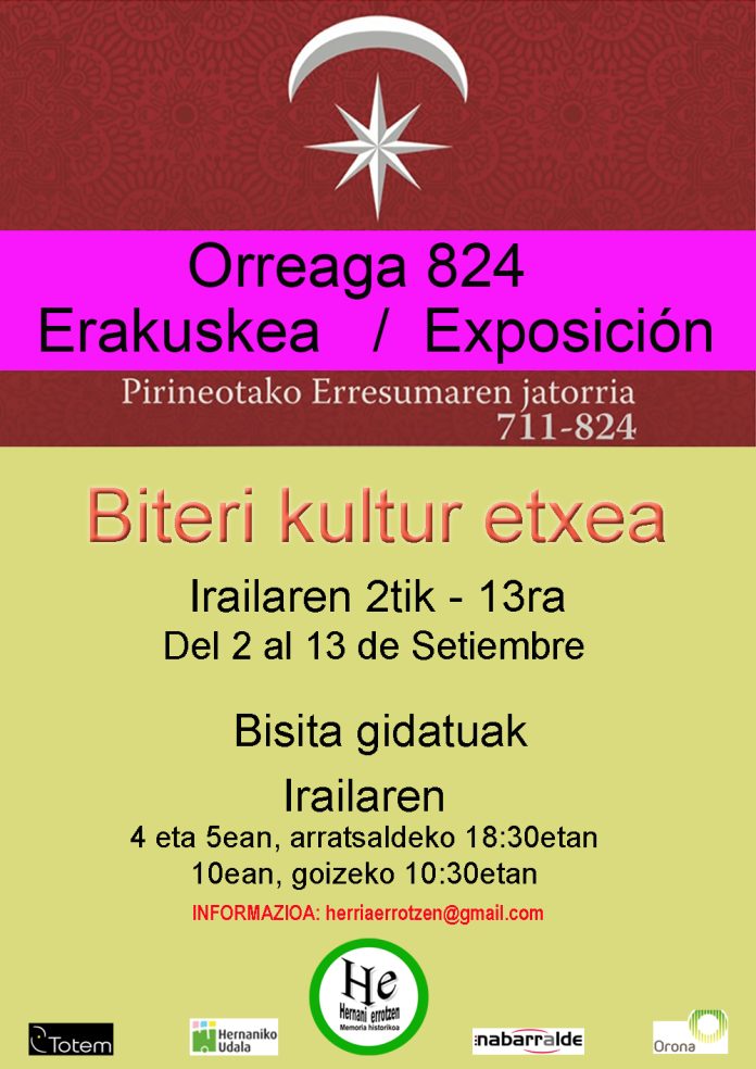 Orreaga 824 erakusketa