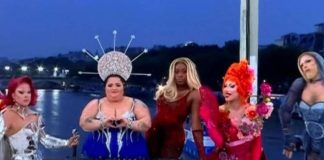 Representación de La última cena en la ceremonia inaugural de París 2024.