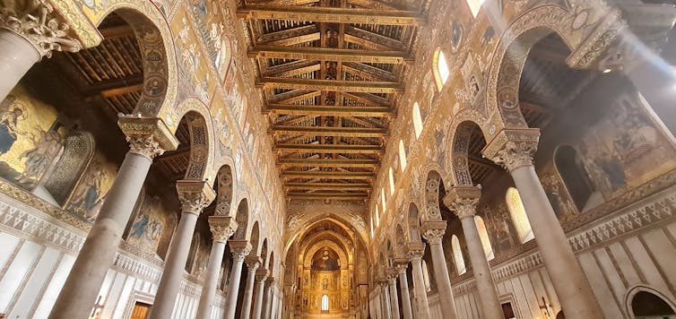 Interior de la catedral de Monreale.