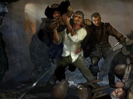 Asesinato de Miguel de Iturbide (ilustración de Martintxo Altzueta).