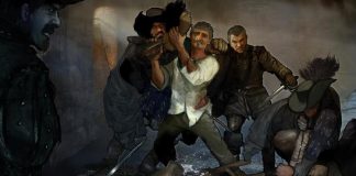 Asesinato de Miguel de Iturbide (ilustración de Martintxo Altzueta).