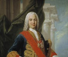 Retrato de un hombre bien vestido que mira al pintor.