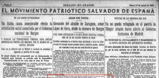 Parte del artículo en El Heraldo de Aragón que reclamaba anexar a tierras aragonesas Lleida y Tortosa